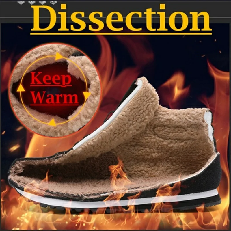 Ceny Kobiety i mężczyźni zimowe buty śniegowe Plus rozmiar 36 47 ciepłe kostki Botas Hombre skórzane buty zimowe buty mężczyźni pluszowe zimowe trampki