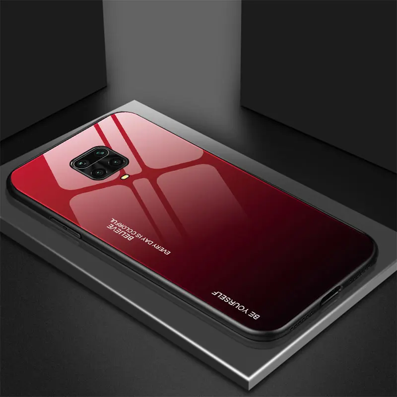 Elegant Gradient Tempered Glass Phone Case - Luxurious Back Cover