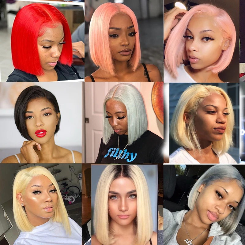 Fabwigs 250 плотность кружева передние парики хайлайтер Омбре блонд Боб кружевные