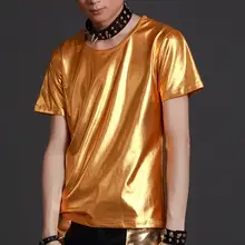 Для ночного клуба, для мужчин, певицы, тонкая Однотонная футболка с короткими рукавами, джаз, сценическая одежда, бар, Dj, хип-хоп, DNV11970