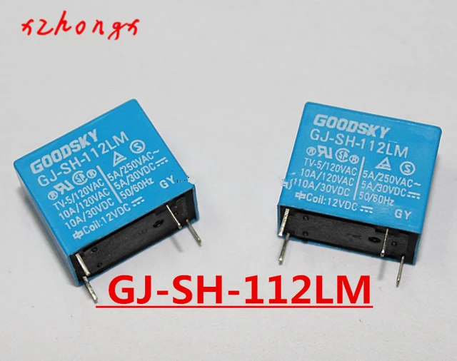 GJ-SH-105LM GJ-SH-112LM GJ-SH-124LM 5A ピン 5VDC パワーリレー AliExpress