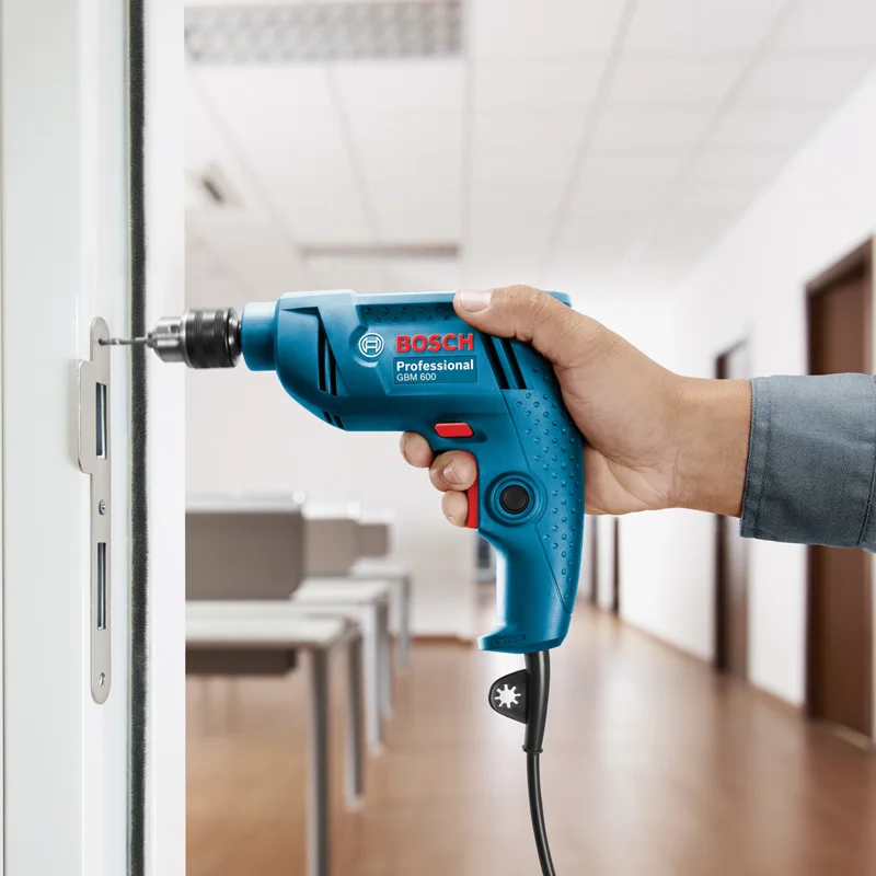 BOSCH GBM 600 электрическая дрель многофункциональная Бытовая Пистолетная дрель маленькая ручная дрель для быстрого и точного сверления