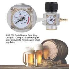 Мини Sodastream CO2 Регулятор CO2 зарядное устройство Комплект 0-90 PSI Сода поток пива Keg зарядное устройство