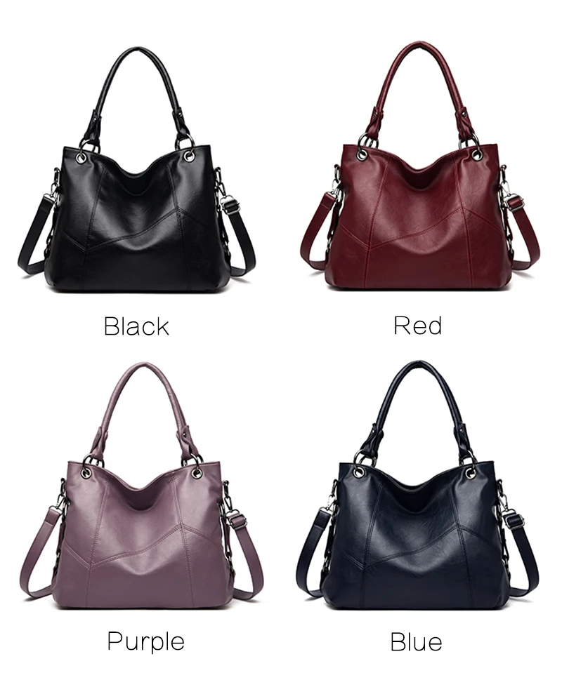 Borsa ampia a tinta unita e decorazioni a linee (a spalla o tracolla) 83 H635eb7a241cf4dbda9c6255bbd09fef4H