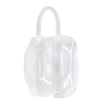 

Odorless With Handle Anti Dust Infant Safe Nipple Storage Finger Toothbrush PP Transparent Portable Pacifier Box