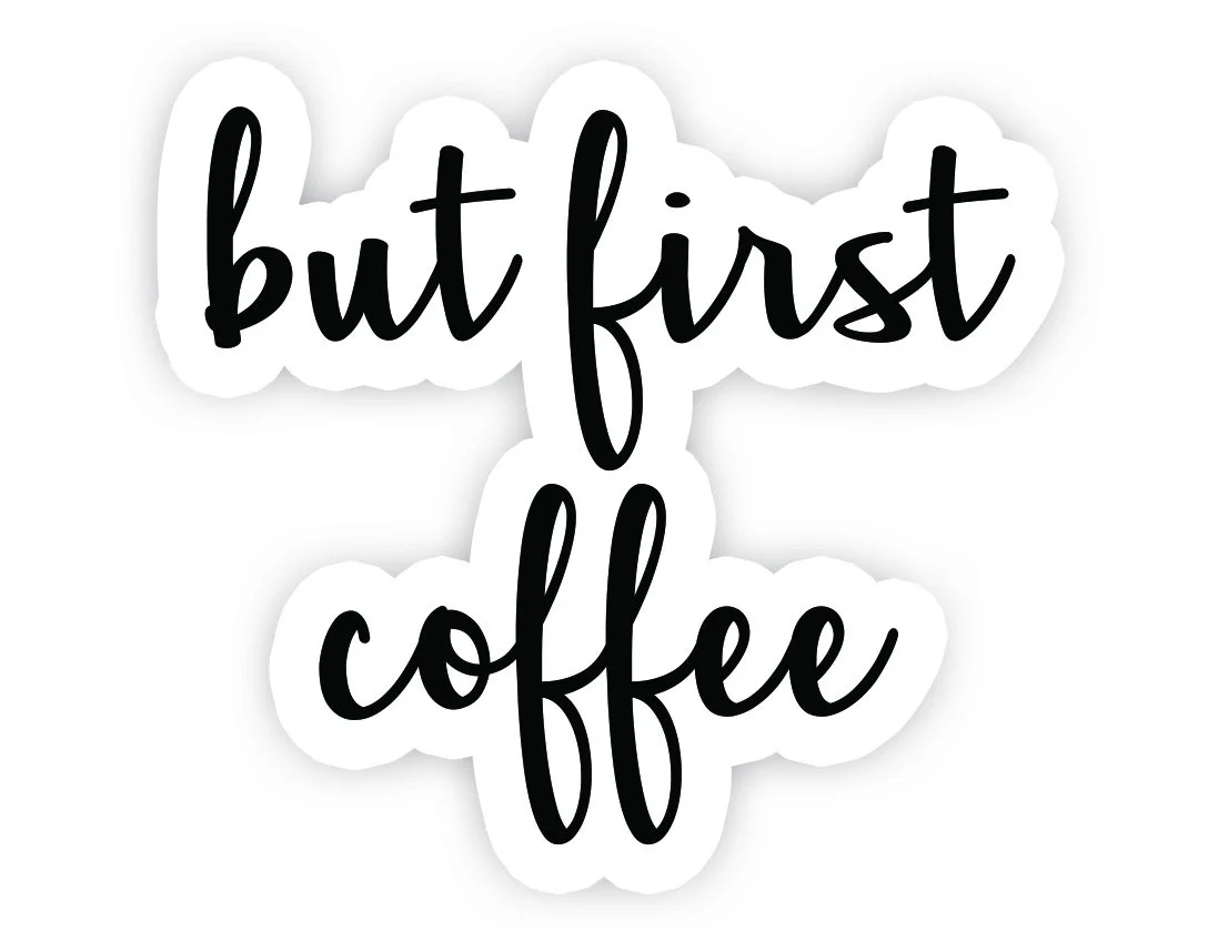 Для But First Coffee-вдохновляющая Цитата стикер s виниловая наклейка-ноутбук Декор окно