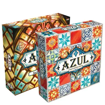 

Plan B Games Azul Board Game Fun Tile Drafting for 2-4 Player Age 8+ Stained Glass Of Sintra 2 The Family Fun Joy Playmat