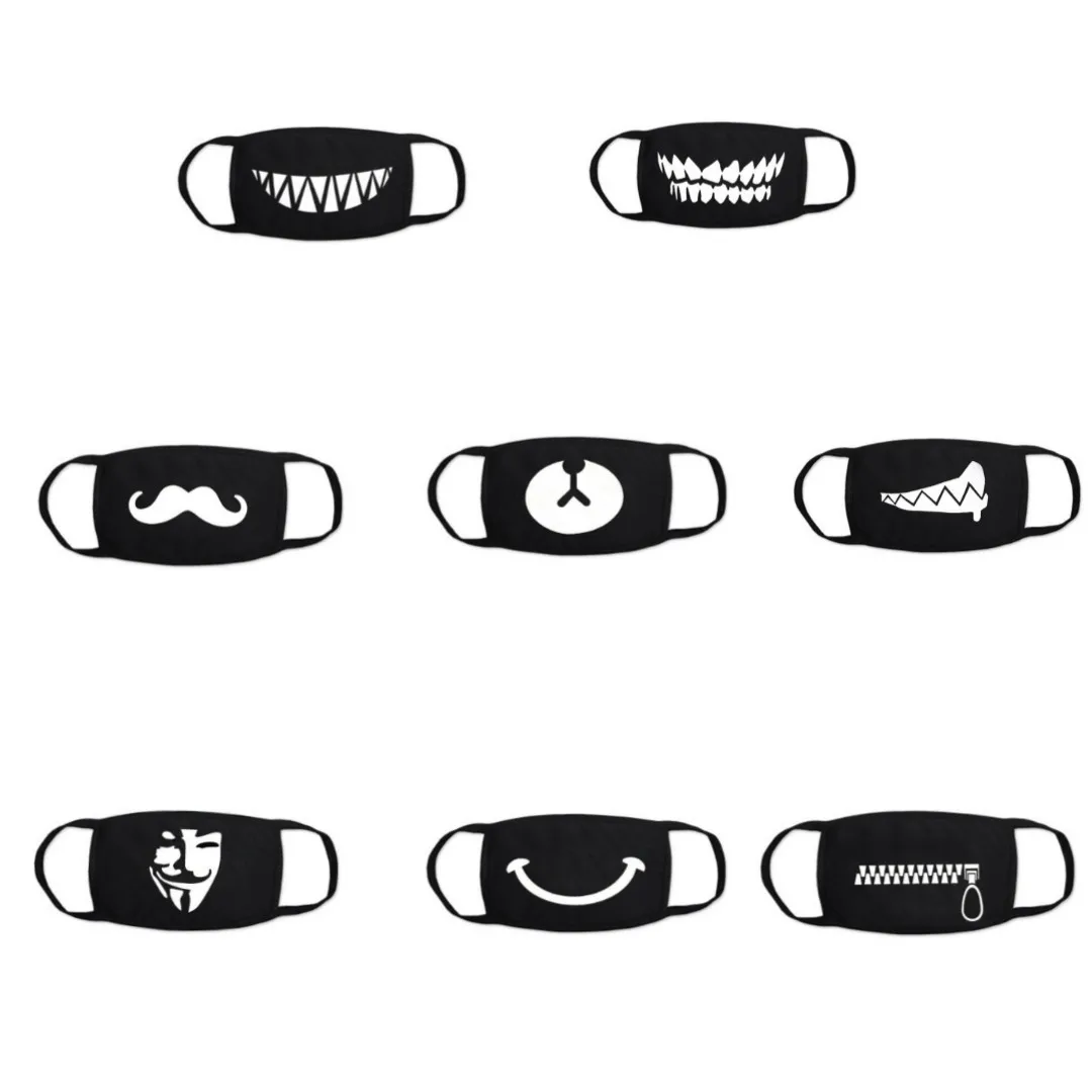 

1PCS Cartoon Cotton Dustproof Mouth Face Mask Anime Cartoon Kpop Lucky Bear Women Men Muffle Face Mouth Masks Party Mask Gift-S