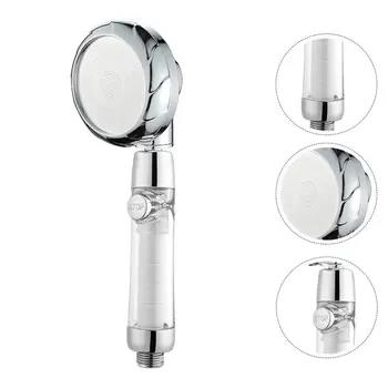 

1 Set Shower Nozzle Set One-button Water Stop Shower Shower Spray Nozzle Kit Pressurized Shower Head for Dorm Toilet