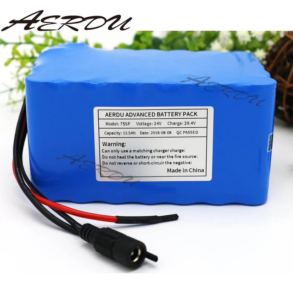 AERDU 7S5P 29 4 V 12.5Ah 20A BMS 450 ватт 24В литий ионный аккумулятор электрический Одноколесный