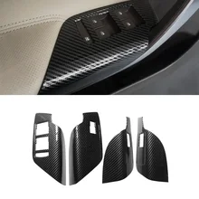 לביואיק ריגל 2009   2016 עבור אופל Insignia MK1 ABS פחמן מרקם רכב פנים דלת חלון מתג בקרת לוח כיסוי Trim