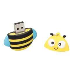 Usb флеш-накопитель, мини-накопитель, 128 ГБ, силикон, лиса/сова/пчела, флешка, 32 ГБ, 64 ГБ, 128 ГБ, Пингвин с животными, usb, карта памяти, бесплатная