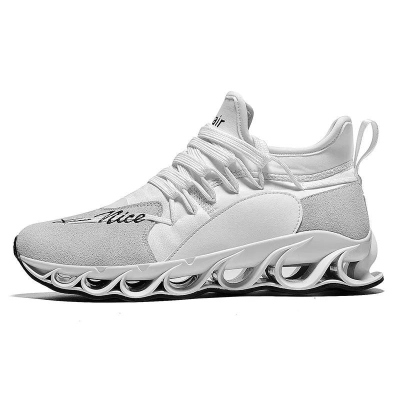 89181White Gray Надевайте потные туфли, ножевые туфли, кроссовки, кроссовки для новых покупателей - Цвет: 89181White Gray
