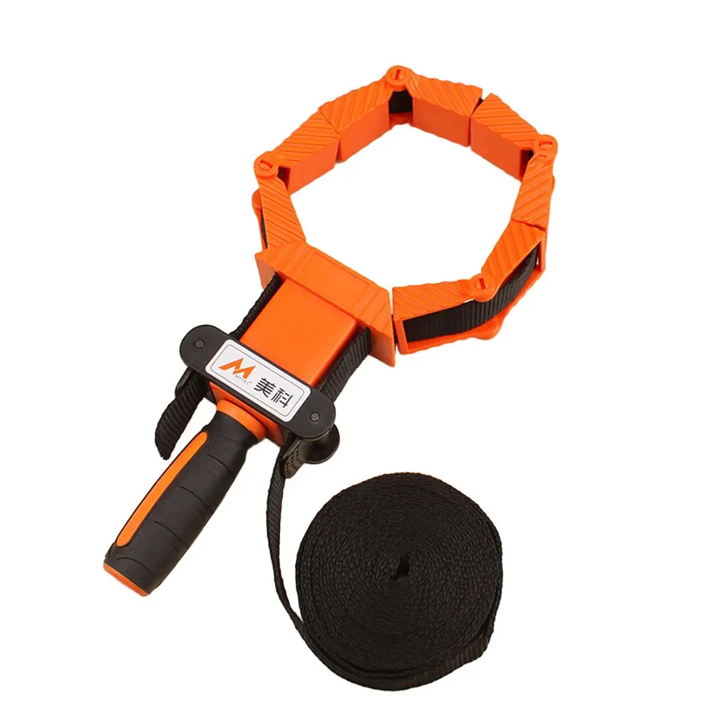 

4m Nylon Straps Clip Multi-function Binding Clip Multilateral Angle Quick Adjustable Band Clamp Woodworking Tool Clamp