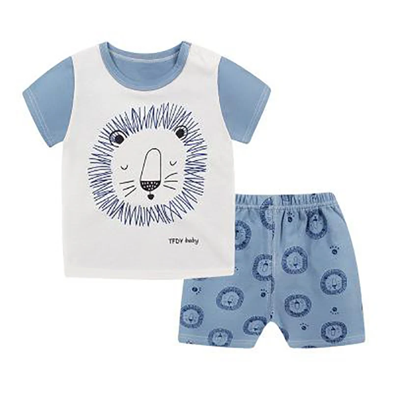 ZWY656 Summer Girls Boys Clothes Set Short Sleeve T-Shirts for Boys Tops Kids Clothing Cartoon Girls T-Shirt Baby Clothes Tee image_1