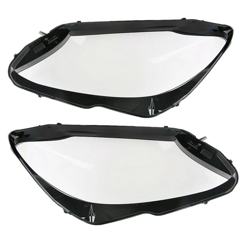 

2Pcs Front Headlight Cover Lamp Lens Replacement for Mercedes-Benz W205 C180 C200 C300 15-17