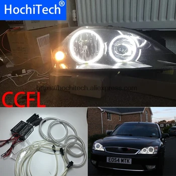 

HochiTech For FORD Mondeo MK3 2001-2007 car styling Ultra Bright CCFL Angel Demon Eyes Kit Warm White Halo Ring