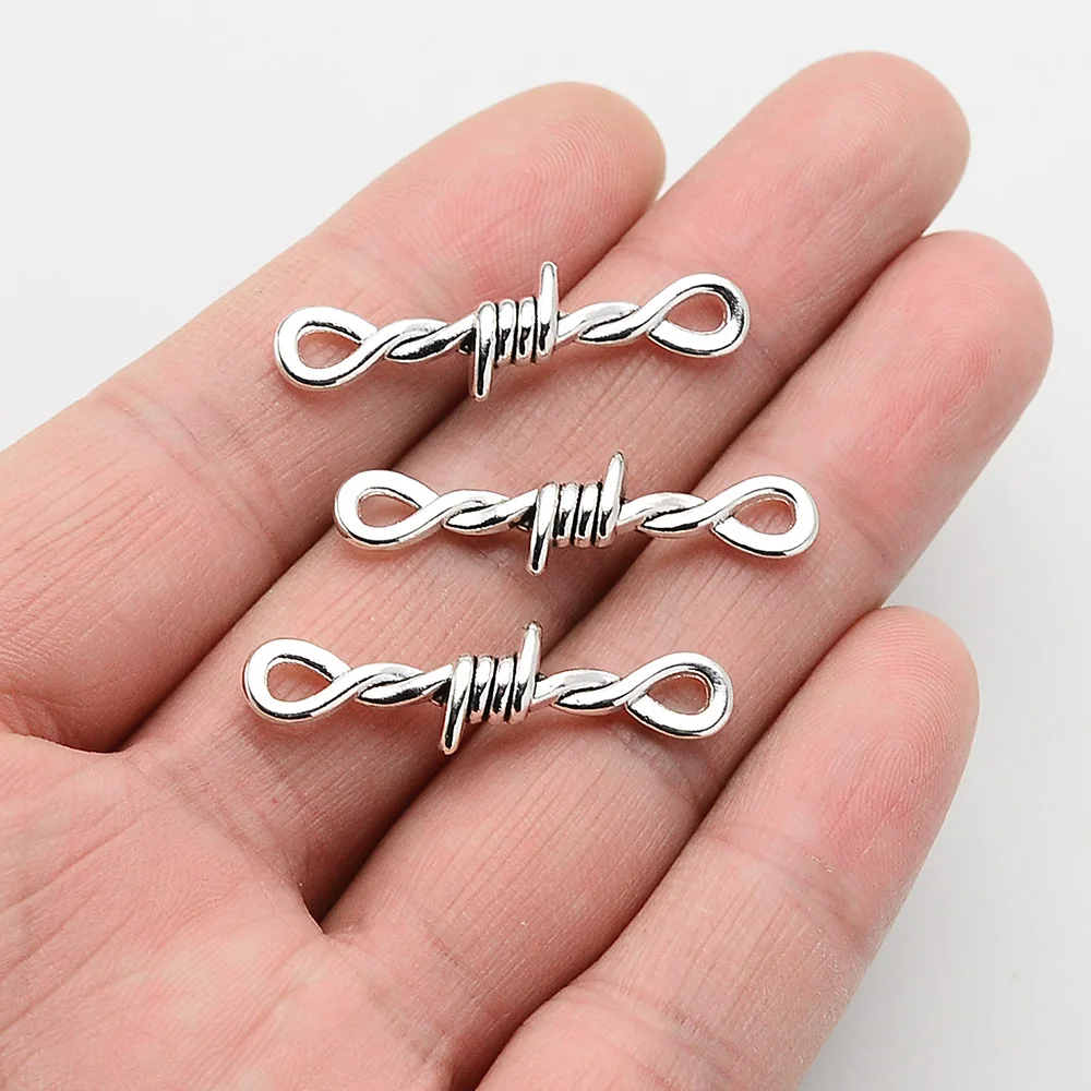 Barbed Wire Jewelry Wire Connector Charms Jewelry Accessories Pendant Barbed Wire Charms