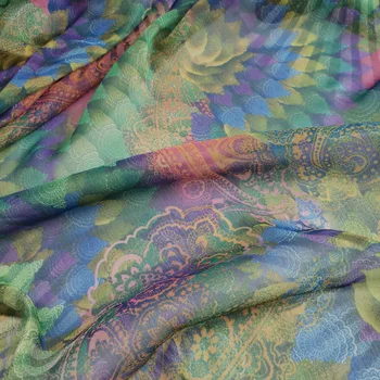 

Chiffon Fabric Thin Digital Print Chiffon Cosplay Chinese Clothing Dress Spring and Summer Clothing Scarf