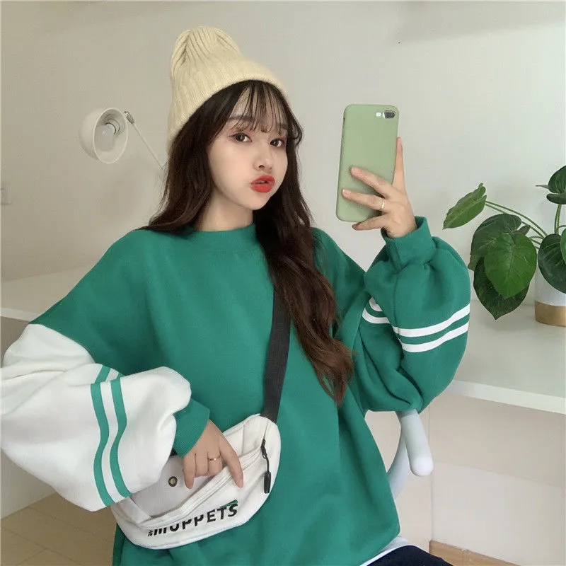 oversized crew neck sweatshirt womens