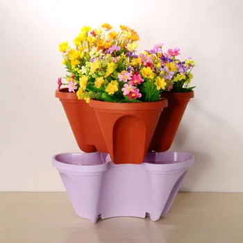 

Creative Three-Dimensional Flower Pot Superimposed Vegetable Fruit Planting Pot Flower Pots Planters