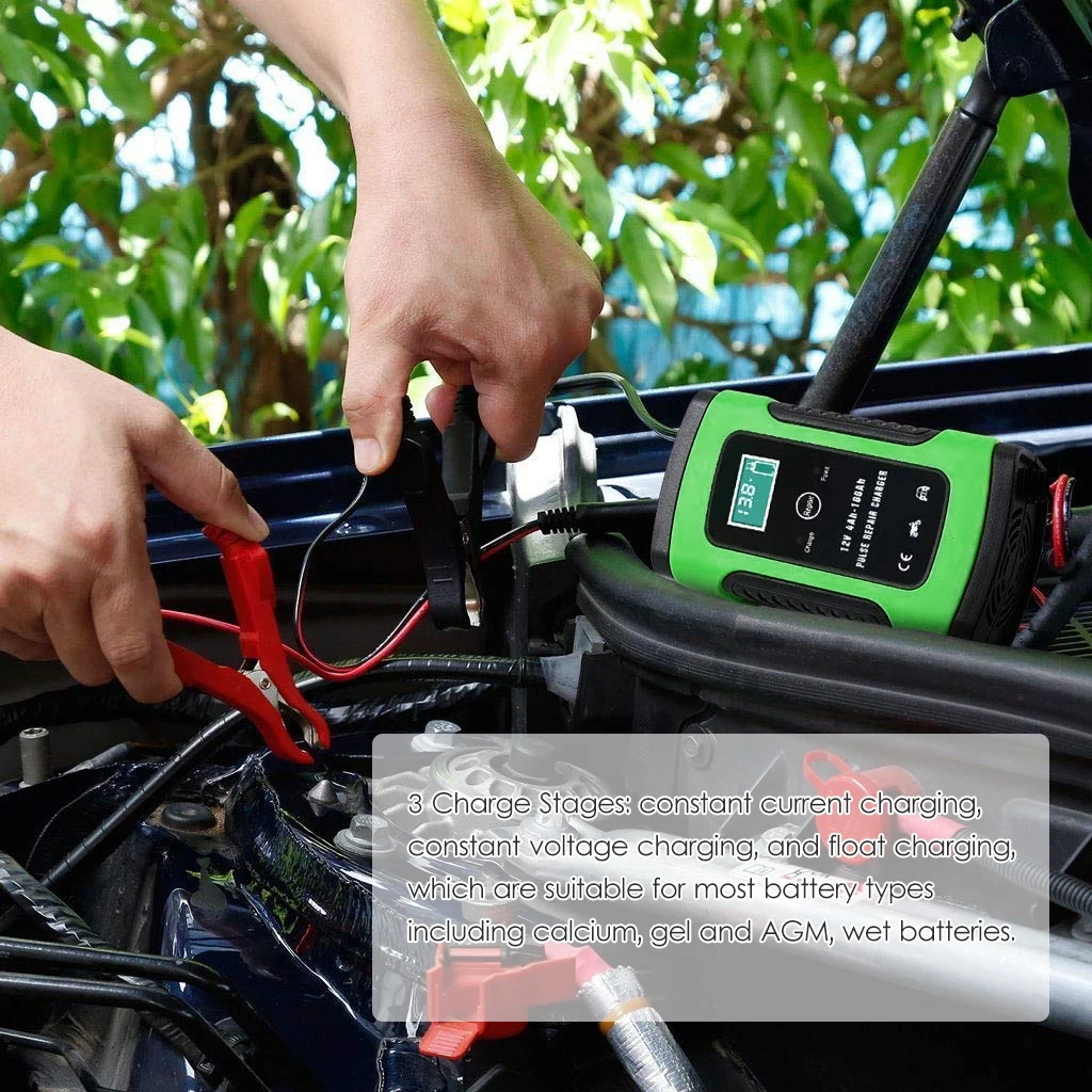 12V 6A автомобиля Батарея Зарядное устройство интеллигентая(ый) быстро Мощность зарядки импульсный ремонт Зарядное устройство полностью автоматический Батарея сопровождающий для ухода за автомобилем