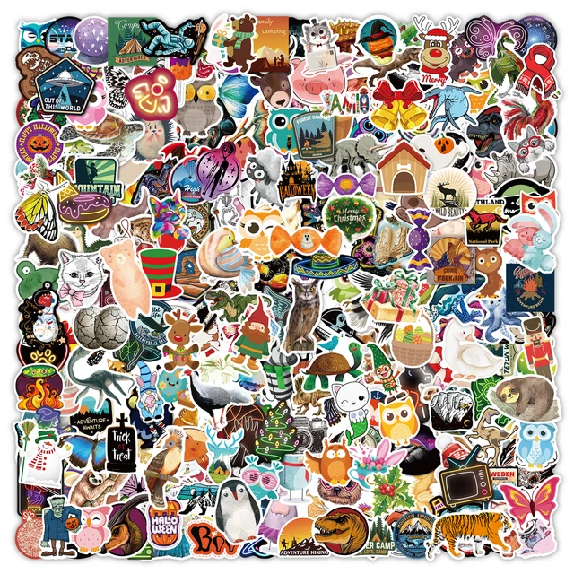 700Pcs Random Stickers Mixed Funny JDM Kid's Toy Sticker for DIY Laptop  Skateboard Luggage Car Fridge Bicycle Stickers - AliExpress