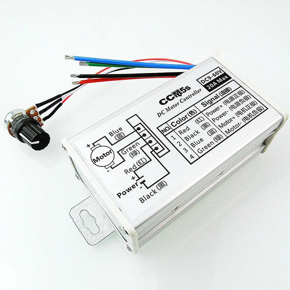 

Stepless Convenient Durable PWM Protection Adjustable Switch Stable Speed Controller DC Motor Electric Regulator Replacement