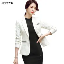 Aliexpress - Woman Plaid  Bleizer Elegant Spring Short Jacket 2021 Casual Black White Blazers for Women Formal Suit Jacket Female Fashion