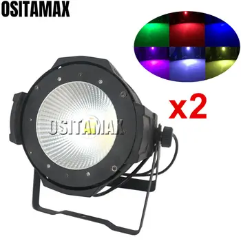 

2PCS 100w COB Par Light Stage Ligh RGBWA UV 6IN1 DMX512 Control DJ Party Light Indoor Spot Par 64 Can Wash LED Par Lights Disco