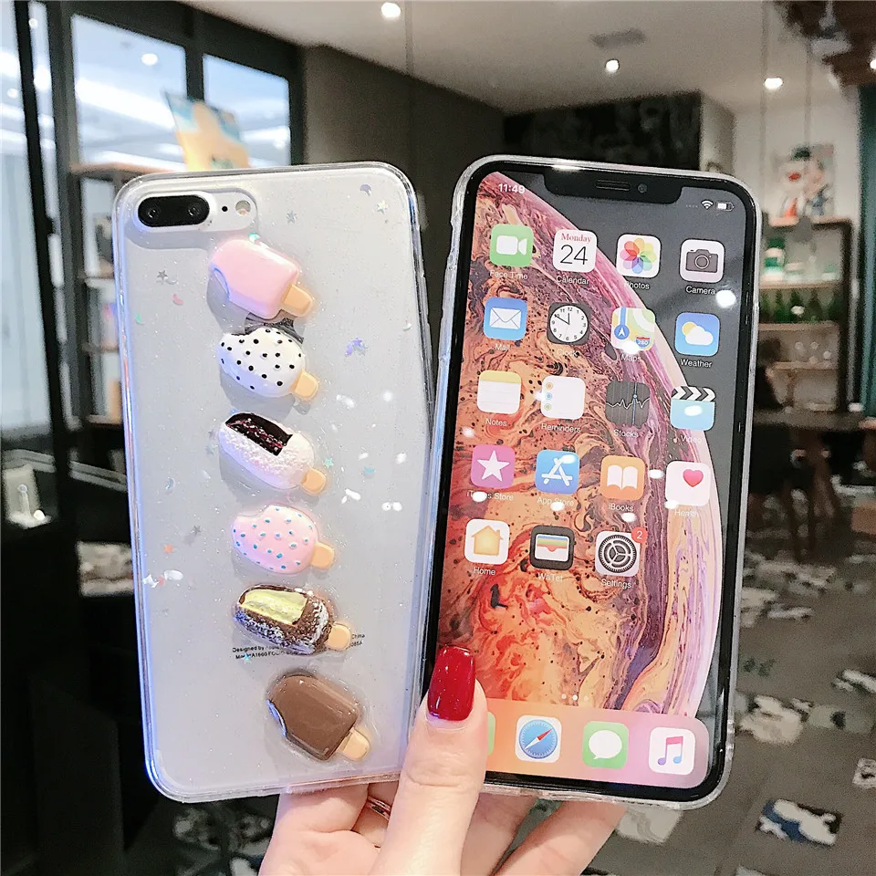 Милые прозрачные чехлы для телефонов Apple iPhone X XR XS MAX 7 8 plus 6 6s plus| |