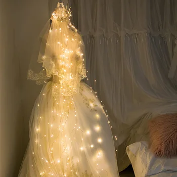 

Led Vines Light Flashing 2m LED Ivy Vine String Lights Led Leaf Night Lamp Garland Christmas For Home Wedding Decorative Lights