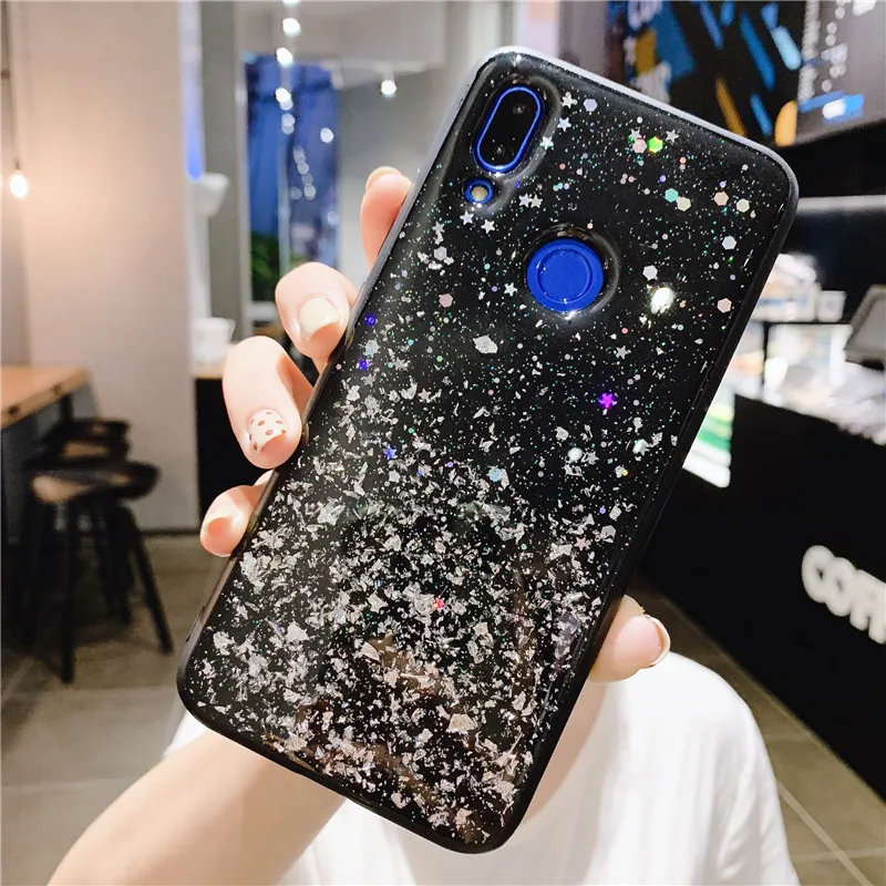 LANCHE блеск блестками и пайетками для маленьких девочек чехол телефона Xiaomi Redmi Note 7
