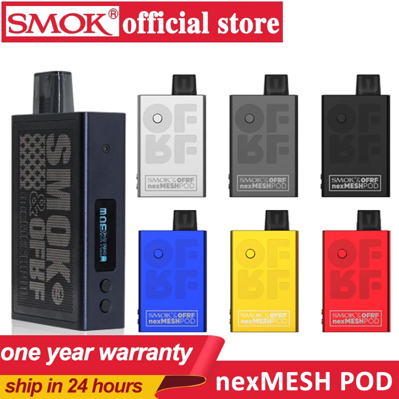 В наличии! SMOK оригинальный NexMesh Pod Kit 30 Вт электронная сигарета Vape 1200 мАч батарея с 2