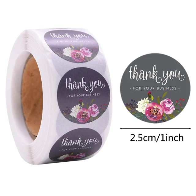 Gift Sealing Stickers 500pcs Thank You Love Design Diary Scrapbooking Stickers Festival Birthday Party Gift Decorations Labels C07