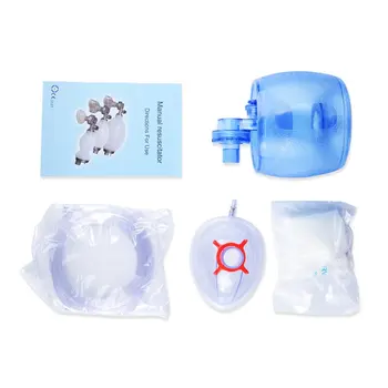 

Simple Self-help Manual Resuscitator Oxygen Tube First Aid kit Oxygen Tube and Reservoir Bag PVC Bag and Transparent Mask