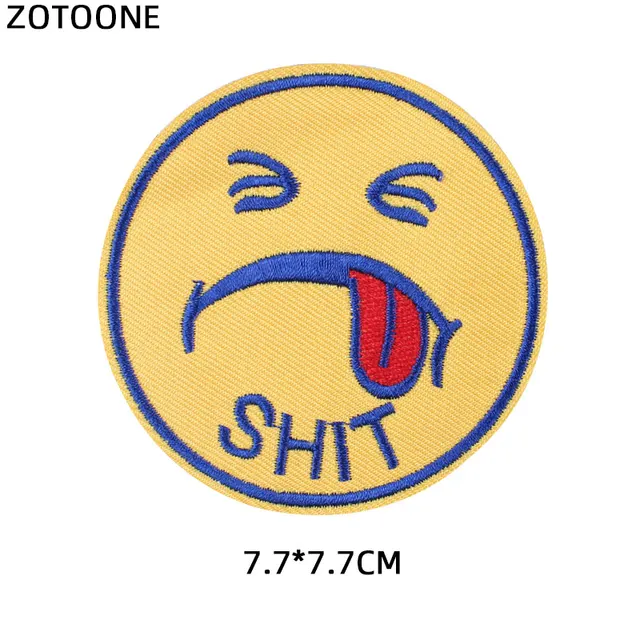 ZOTOONE Round UFO Parches Embroidered Iron on Patches For Clothing DIY Motif Stripes Clothes Stickers Alien Astronaut Badges E PE2111CT