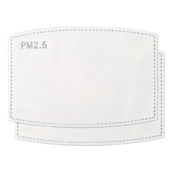 

50/100 Pcs Disposable Face Mask Filter 5 Layers PM2.5 Dust Breathable Replaceable Masks Filter for Adults Kids Mouth Mask