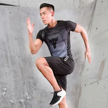 Мужской спортивный костюм для фитнеса на осень и зиму, быстросохнущие тренировочные колготки для спортзала, ночные беговые костюмы, штаны на молнии