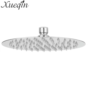 

Xueqin 8 Inch Stainless Steel Bathroom Water Saving Showerhead Shower Round Bath Rainfall Shower Head Top Sprayer Chrome Finish