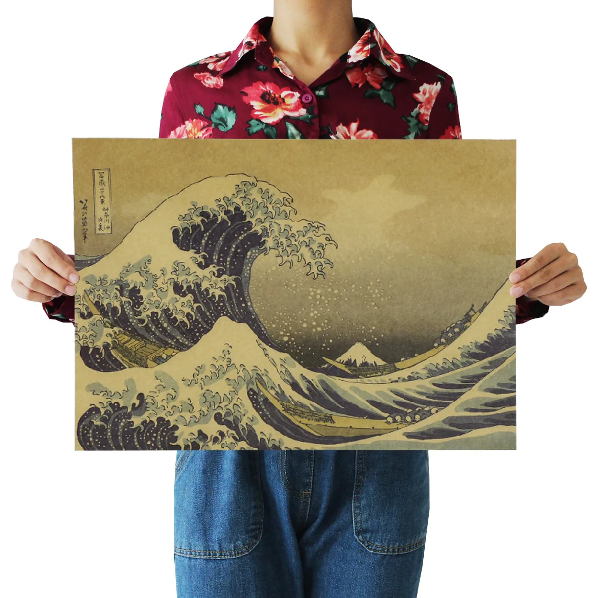 

[A103] Japan Ukiyo-E Nostalgic Retro Kraftpaper Poster Indoor Bar Cafe Decorative Painting