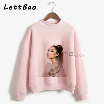 

Ariana Grande Fans Aesthetic Autumn Design Top Sweatershirt Streetwear Vintage Women Clothing Fashion White Pink Hoodie Hot Sale