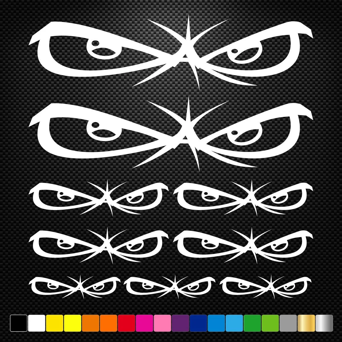 

For 1Set No Fear 9 Stickers Autocollants Adhesifs Moto Auto Voiture Sponsor Marques