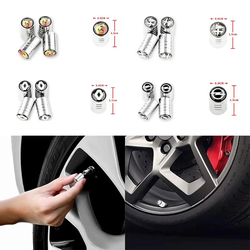 

4pcs for Mercedess Benzs AMGs GLC GLE E CLA GLA W204 W205 W203 W213 W176 W211 W209 SLK R171 Car Bicycle Accessory Tire Valve Cap