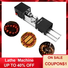 100 Вт мини токарный станок DIY деревообрабатывающий токарный станок шлифовальный и Полировочный бисер Полировочный сверло роторный инструмент Деревообработка DIY