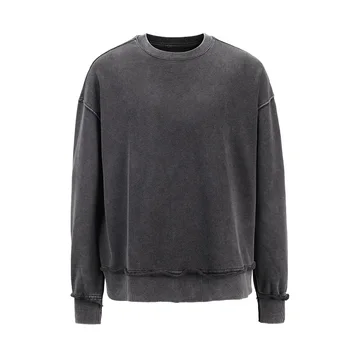 

Kanye West Distressed Black loose Hoodies 2019 new Sweatshirt Relaxed Raglan Pullover Men Hip Hop Streetwear