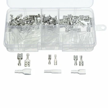 

Sleeves Crimp Terminal Metal Wire connector Automotive Pins 2.8-6.3mm Car Audio Electric 120pcs Durable Useful