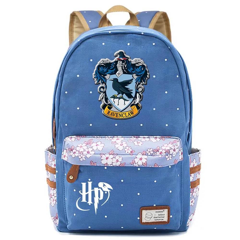 F0303 крутая Волшебная школьная змея «Слизерин» Детская школьная сумка для девочек школьная сумка женский рюкзак для подростков холщовый женский рюкзак - Цвет: F03-09