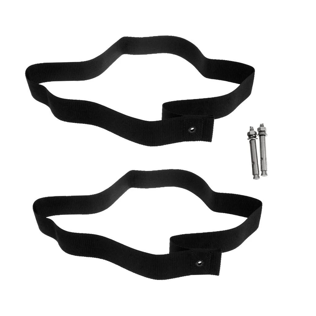2 Pieces Black Webbing Straps Surfboard Longboard SUP Board Sling Wall Storage Strap Hanger Keeper Surfing Accessories