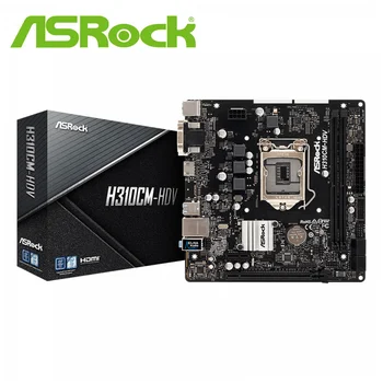 

Desktop Motherboard for new ASRock H310CM-HDV LGA 1151 DDR4 64GB DVI HDMI D-Sub USB2.0 USB3.0 H310 mainbaord PC SALES